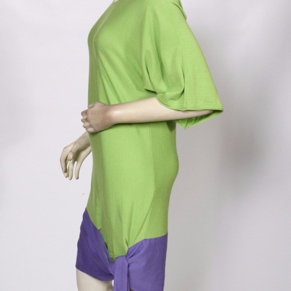 Rondina green and purple tunic dress XS - Picture 4 of 4